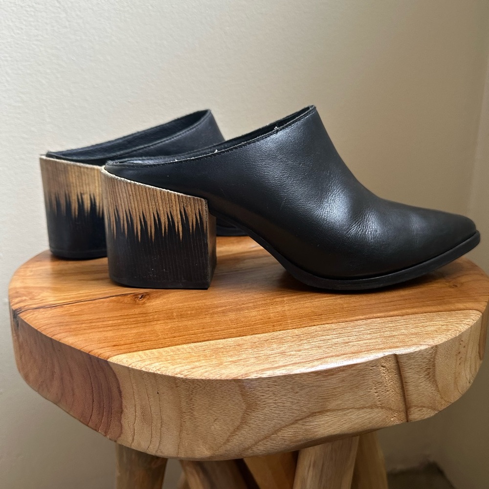Wood Heel Mules